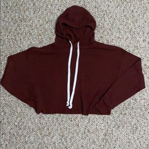 Cropped forever 21 hoodie